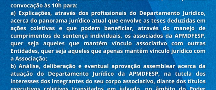 Edital de Convocação Assembleia Geral Ordinária